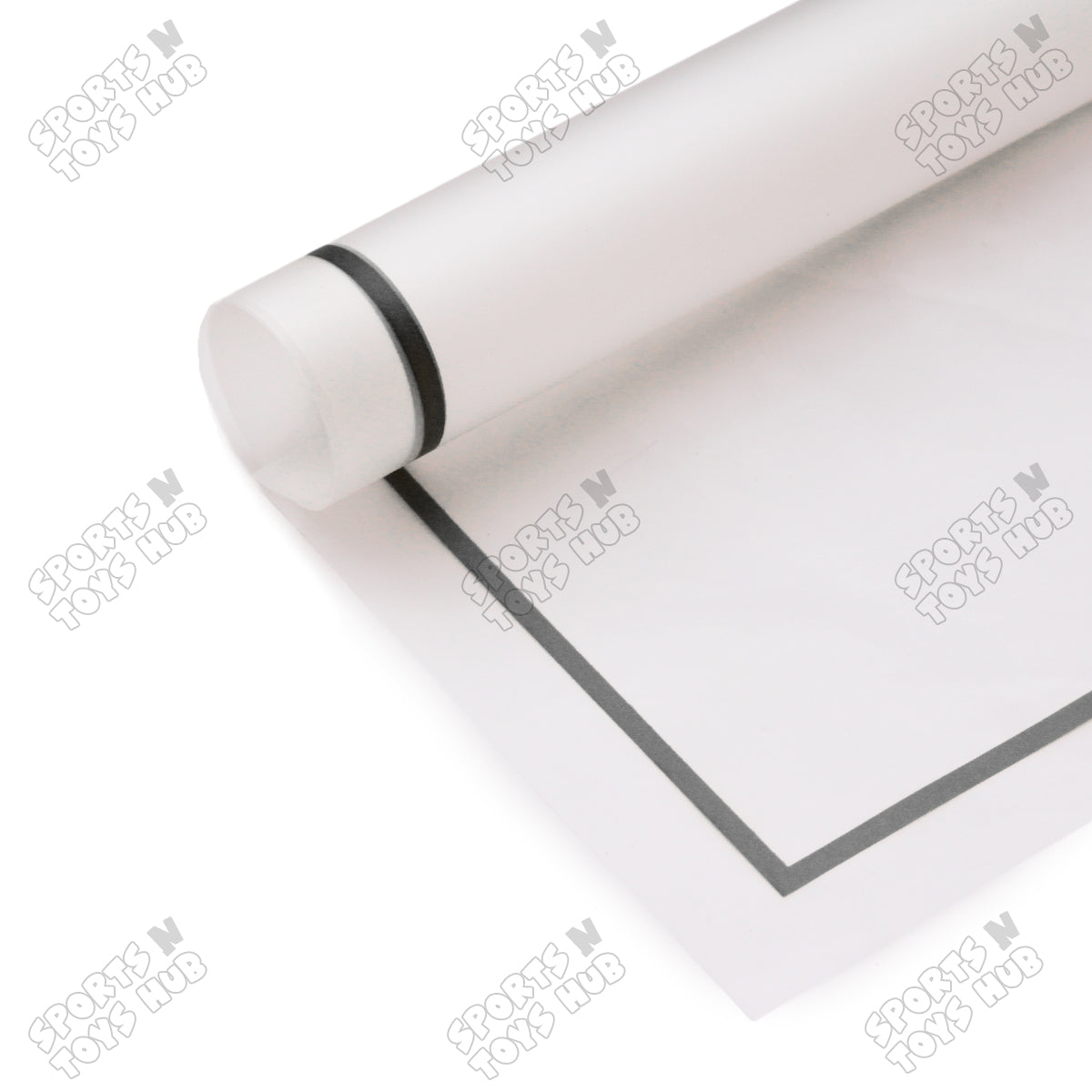 Single Line Border Translucent Floral Bouquet Wrapping Sheets