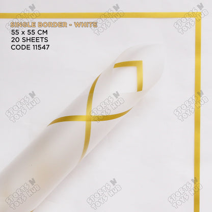 Single Border Bouquet Flower Sheet