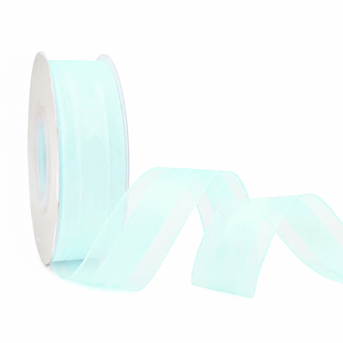2.5CM x 40 Yards Chiffon Edge Solid Satin Ribbon – Elegant Sheer Decorative Ribbon For Gift Wrapping, Floral Bouquets, Wedding Decorations, Birthday Party Décor, Diy Crafts, Hair Bows & Event Supplies