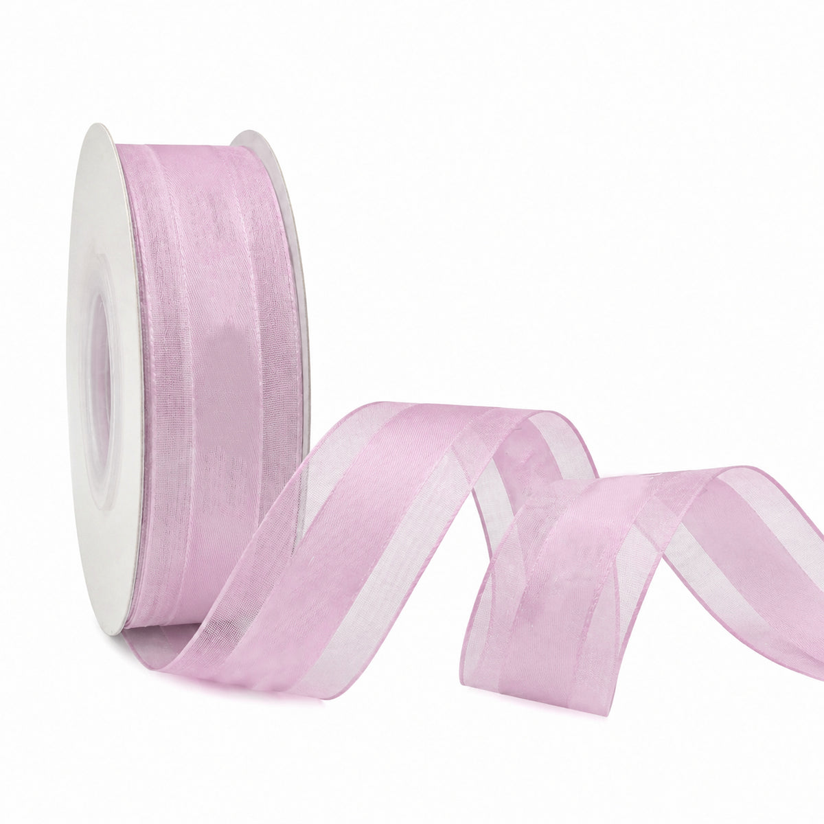 2.5CM x 40 Yards Chiffon Edge Solid Satin Ribbon – Elegant Sheer Decorative Ribbon For Gift Wrapping, Floral Bouquets, Wedding Decorations, Birthday Party Décor, Diy Crafts, Hair Bows & Event Supplies