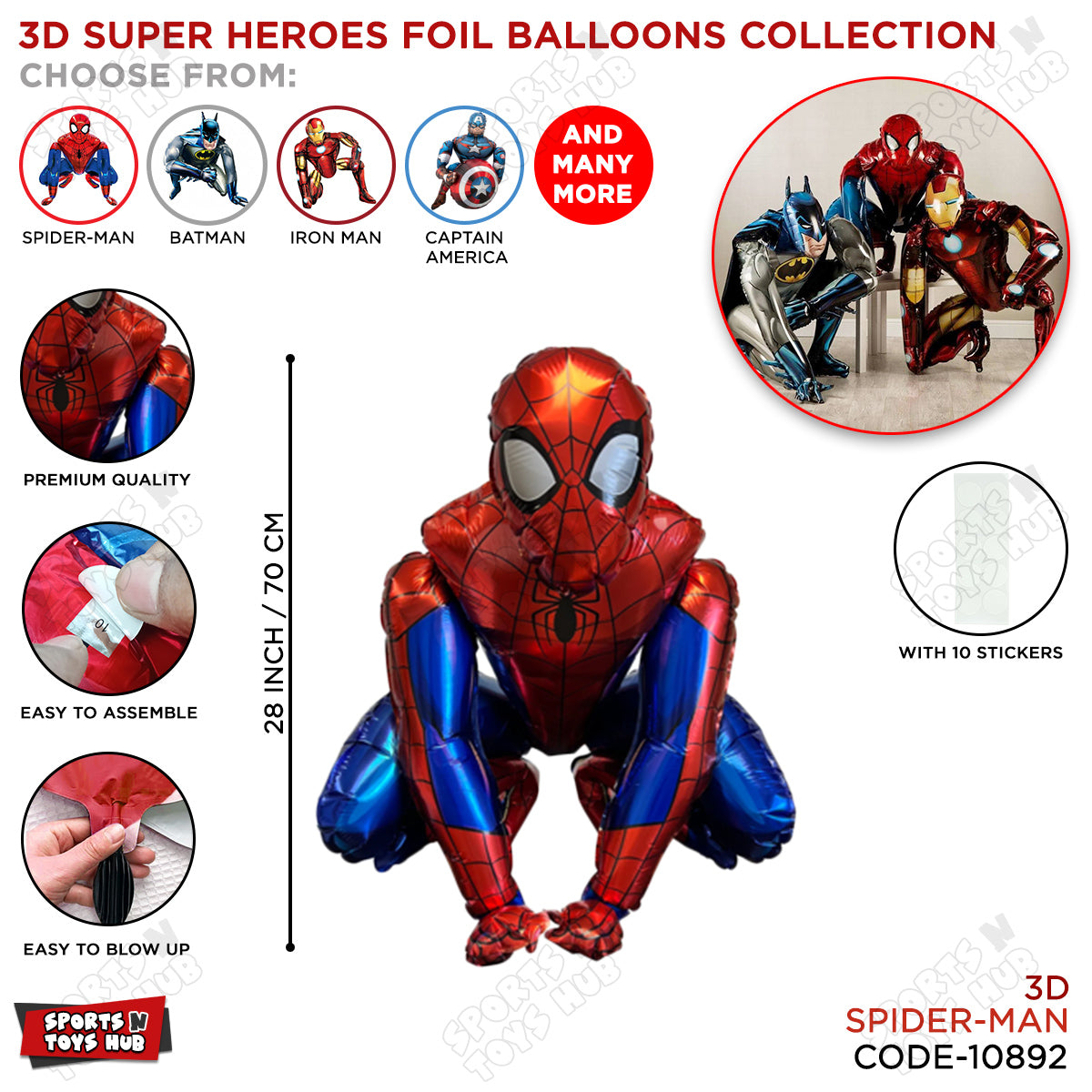 Spi-der M@n Foil Balloon