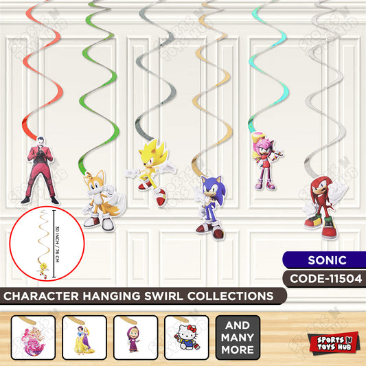 Sonic Cartoons Characters Swirls