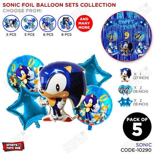 S_o_n_i_c Foil Balloon Set Collection