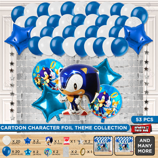 S_o_n_i_c Cartoon Character Foil Balloon Set Theme