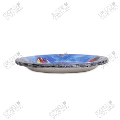 Printed Cartoon Character Spider-Man Disposable Plates - Pack Of 10