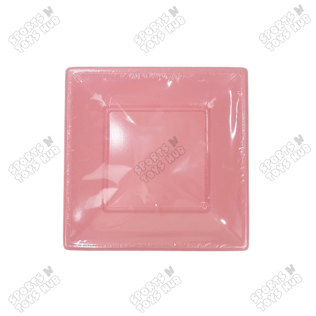 Solid Color Rectangle Disposable Plastic Plates – 7 Inch Pack of 10, Reusable-Look Party Tableware for Birthday, Wedding, BBQ, Picnic, Catering, Snacks, Desserts & Event Food Serving
