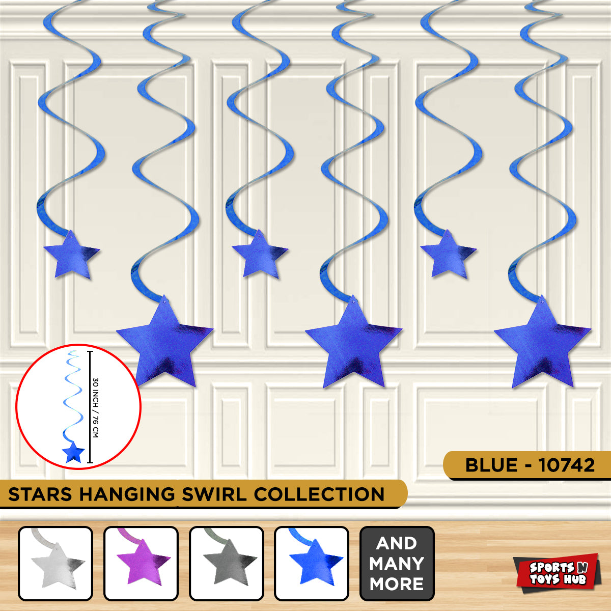 Star Shape Hanging Swirl Collection