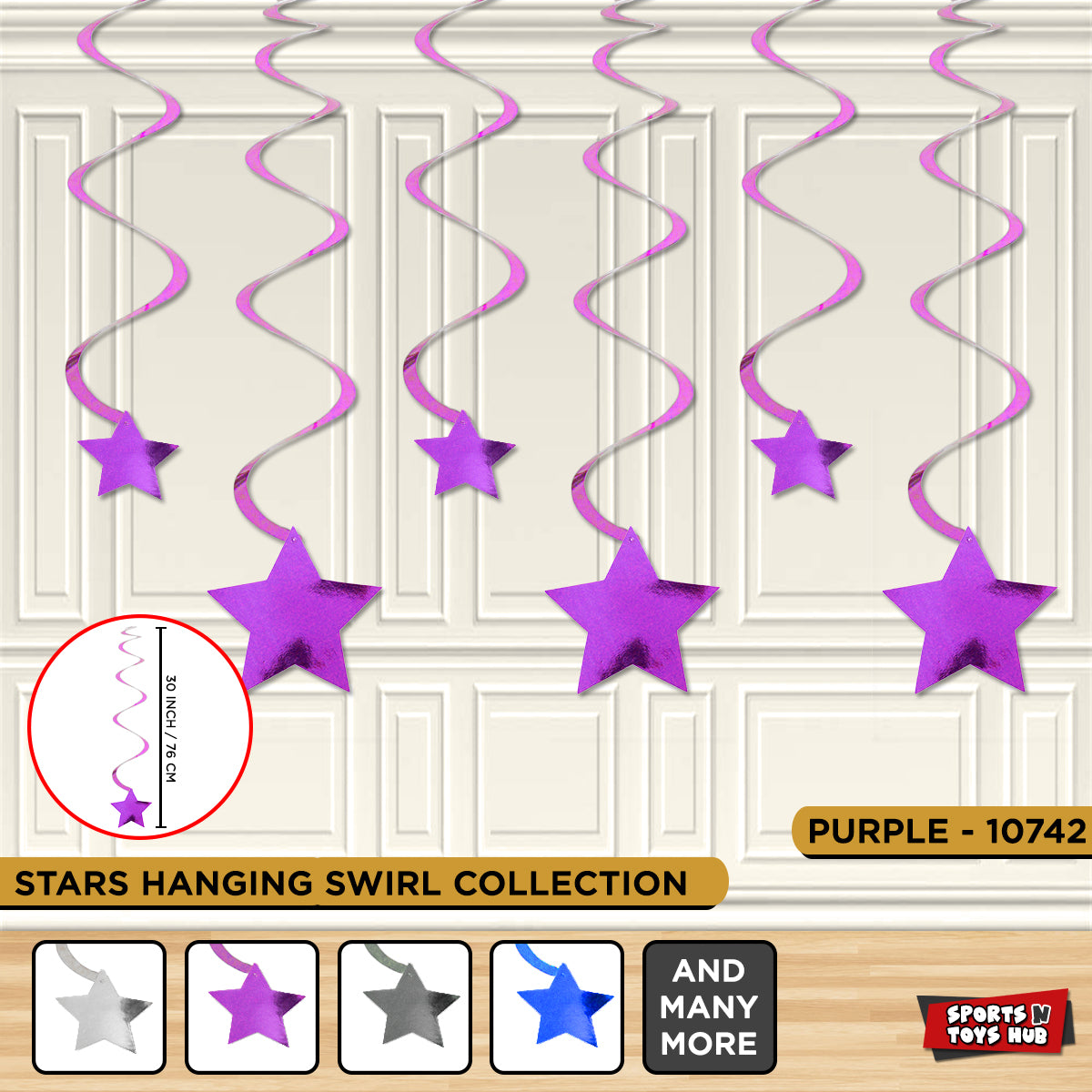 Star Shape Hanging Swirl Collection