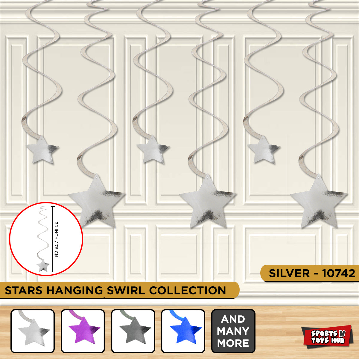Star Shape Hanging Swirl Collection