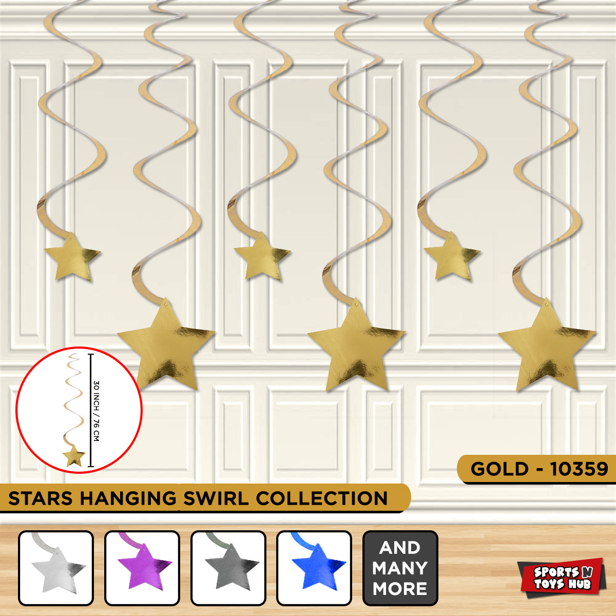 Star Shape Hanging Swirl Collection