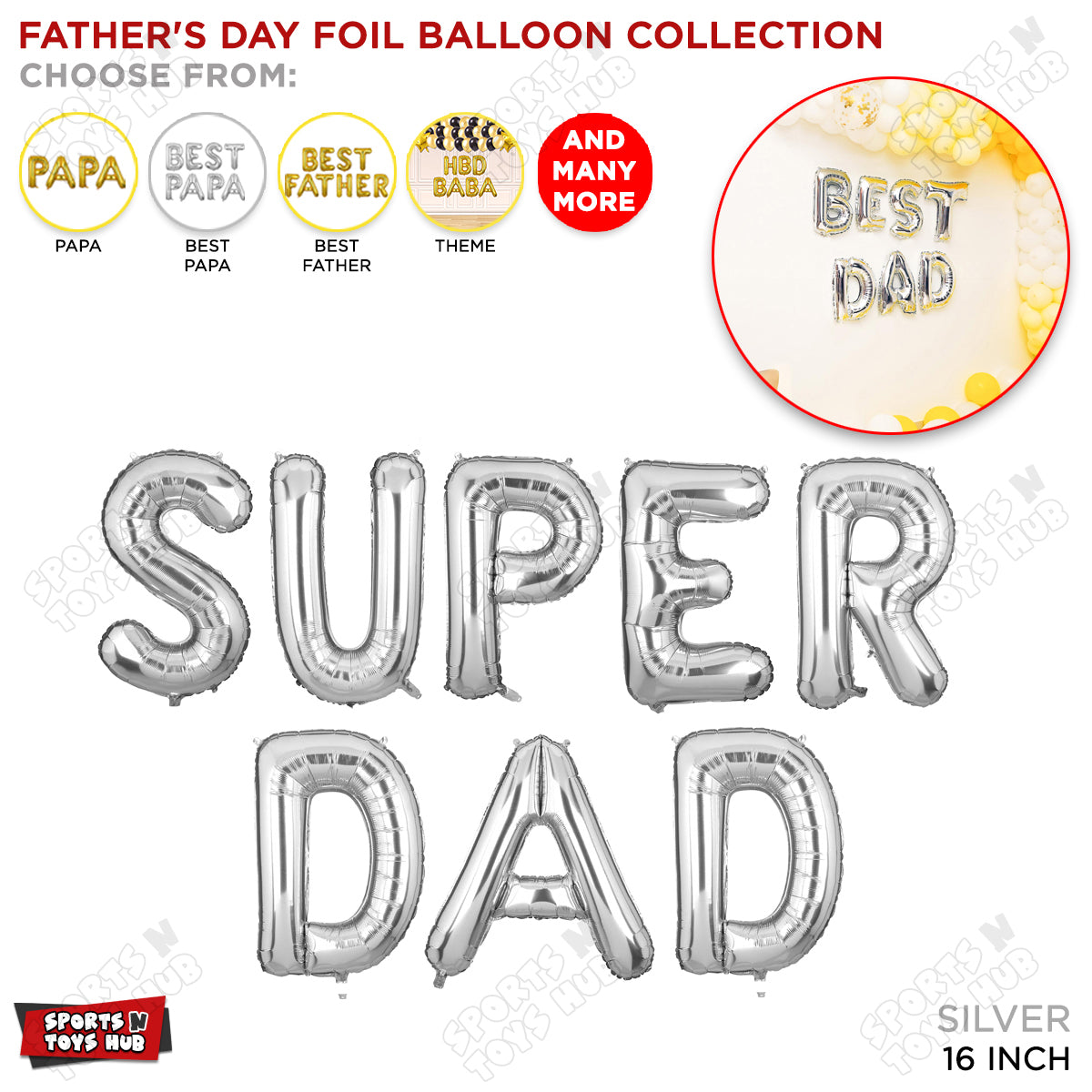 Super Dad Foil Letter Collection
