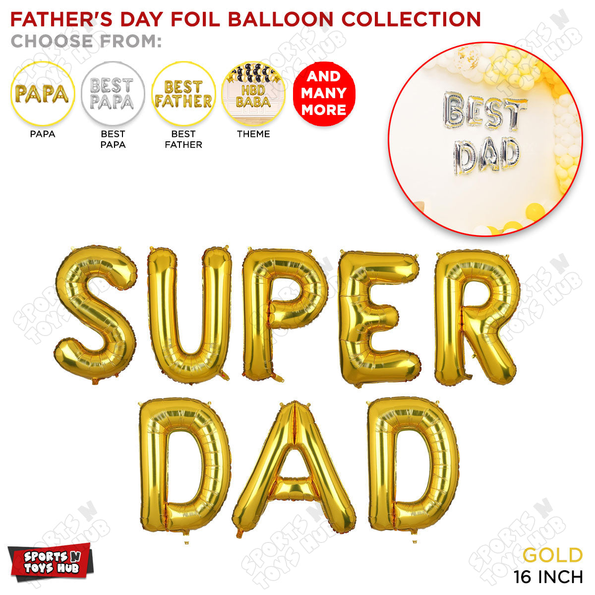 Super Dad Foil Letter Collection