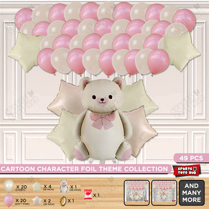 Vintage Teddy Bear Foil Balloon Set Theme Collection