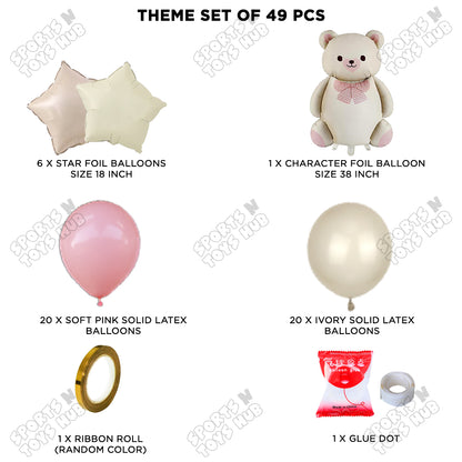 Vintage Teddy Bear Foil Balloon Set Theme Collection