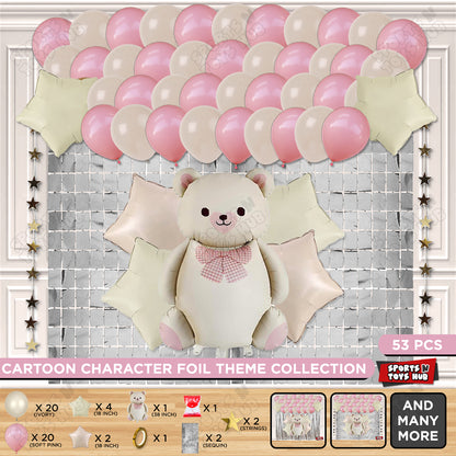 Vintage Teddy Bear Foil Balloon Set Theme Collection