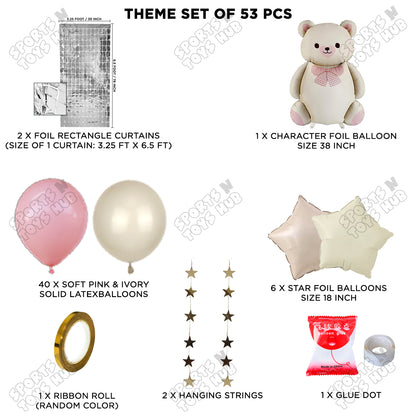 Vintage Teddy Bear Foil Balloon Set Theme Collection