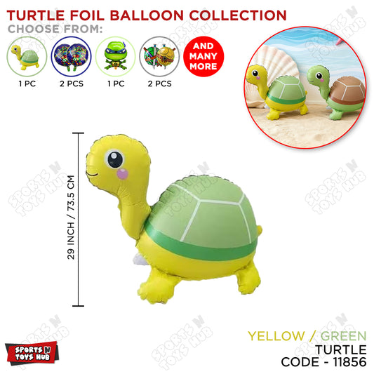 29 Inch Turtle Cartoon Shape Foil Balloon