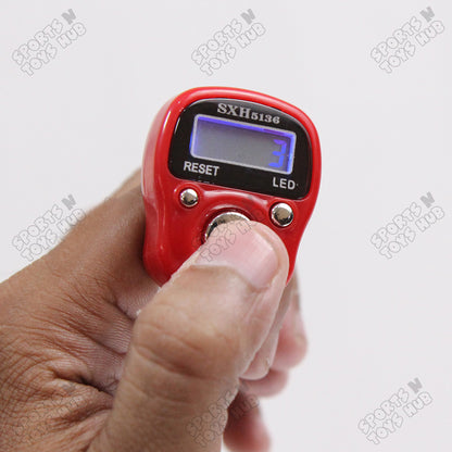 Finger Counter Digital Tasbeeh LED Light With Box - Pack Of 10