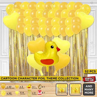 Chick Pastel Cartoon Foil Balloon Theme Decoration Set