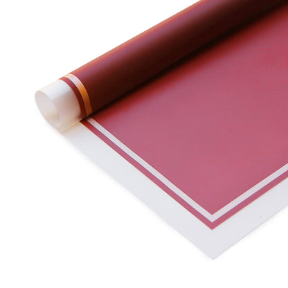 Triple Edge Thin Clear Border Translucent Flower Wrapping Bouquet Sheets