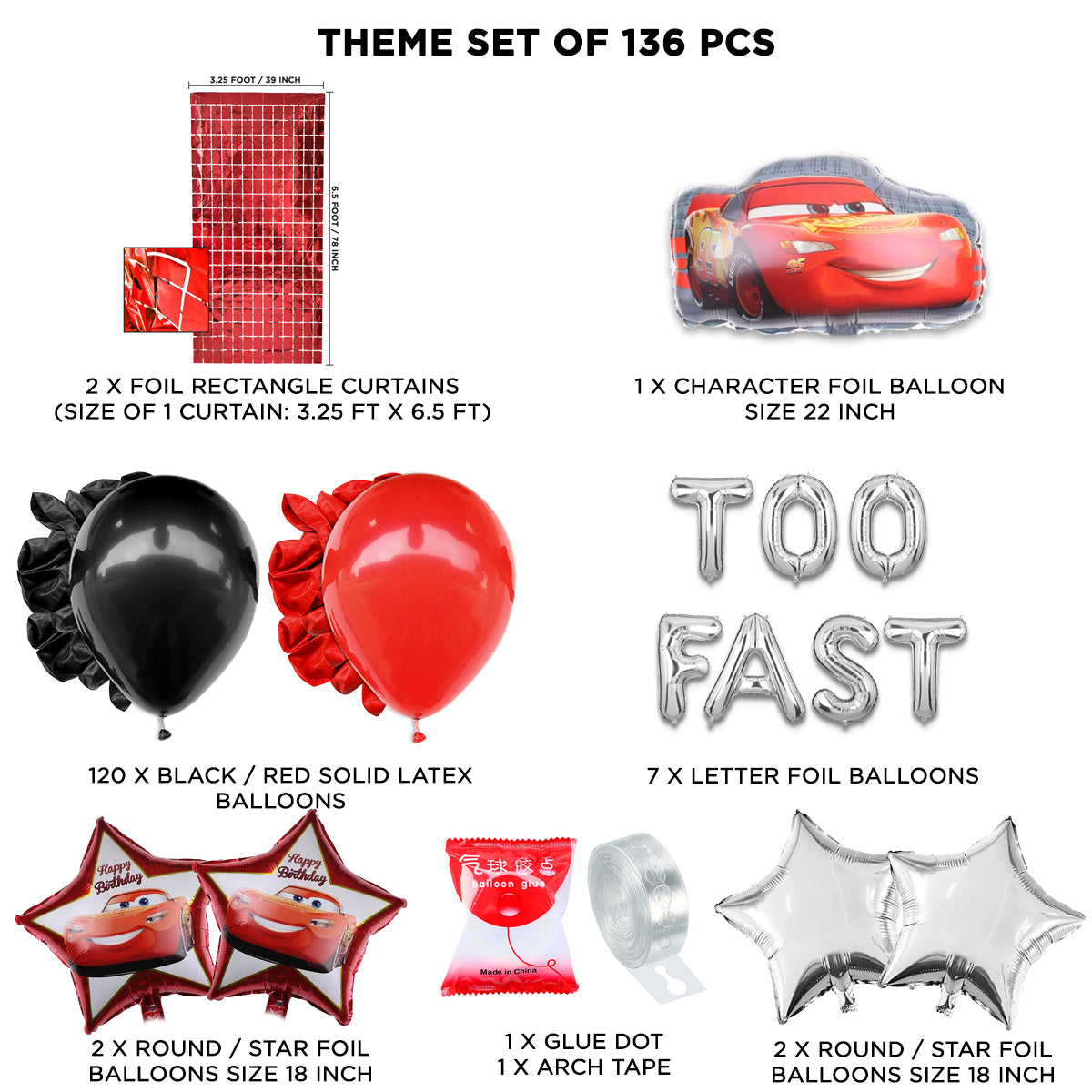 Too Fast Foil Letter Theme Collection