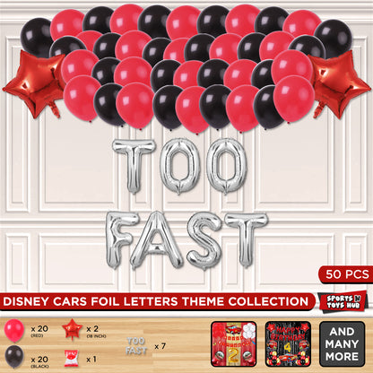 Too Fast Foil Letter Theme Collection