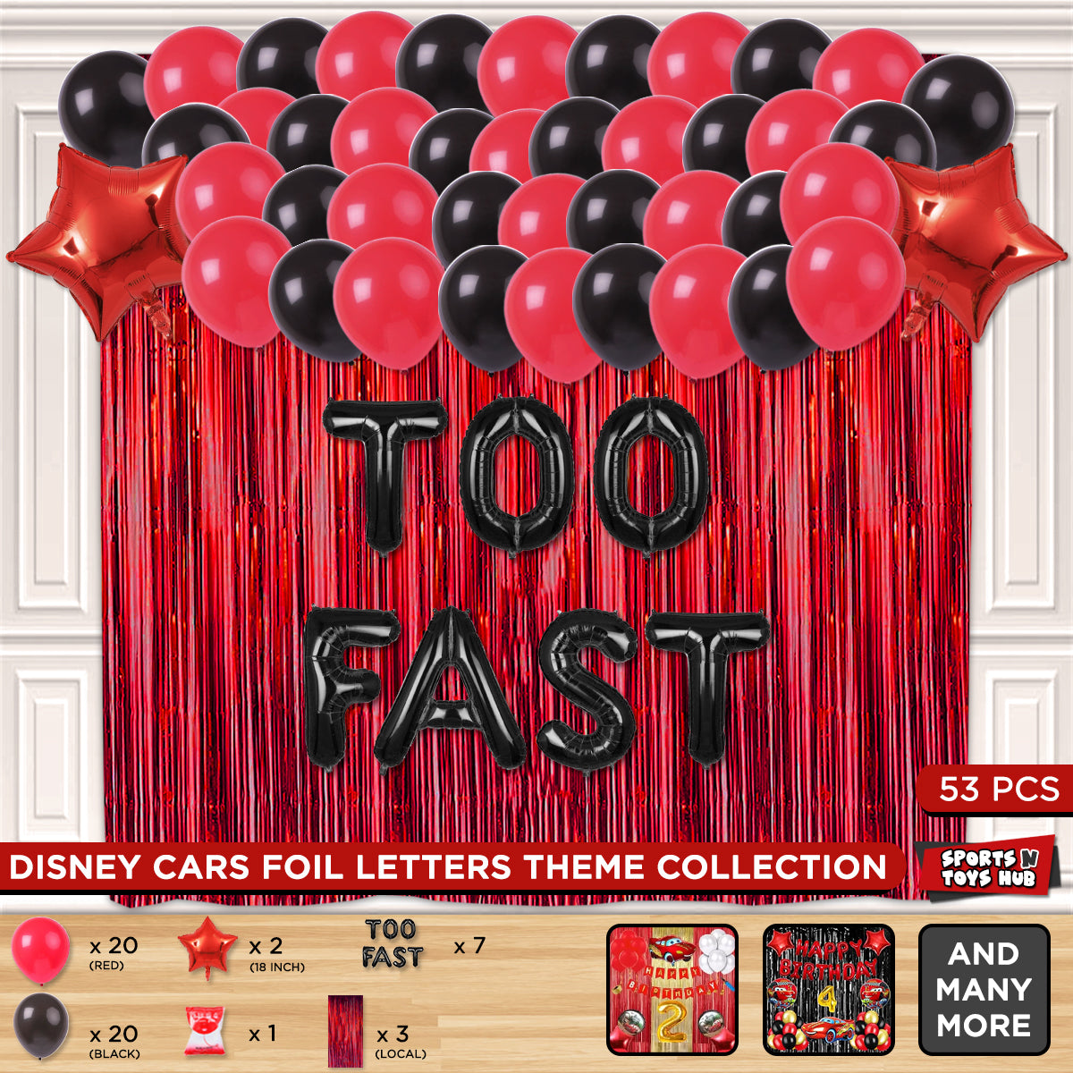 Too Fast Foil Letter Theme Collection
