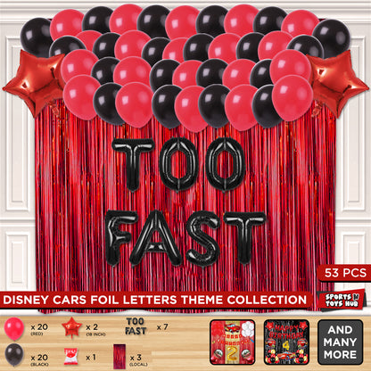 Too Fast Foil Letter Theme Collection
