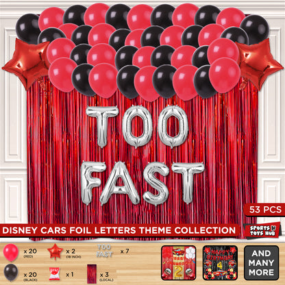 Too Fast Foil Letter Theme Collection