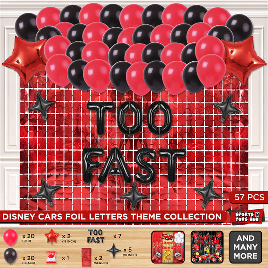 Too Fast Foil Letter Theme Collection