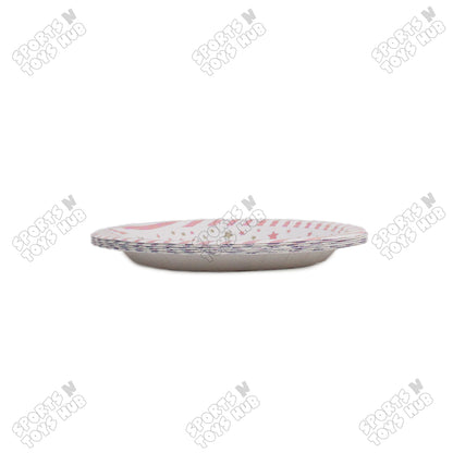 First Tooth Printed Cartoons Blue Plates - Pack Of 10