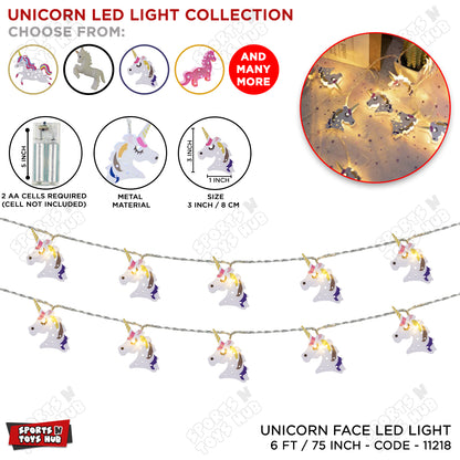 Unicorn Face Shape LED Fairy Light