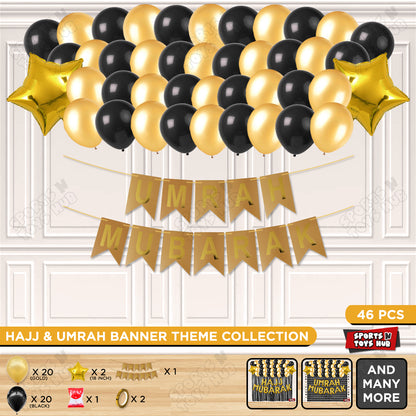 Umrah Mubarak Card Banner Theme Collection