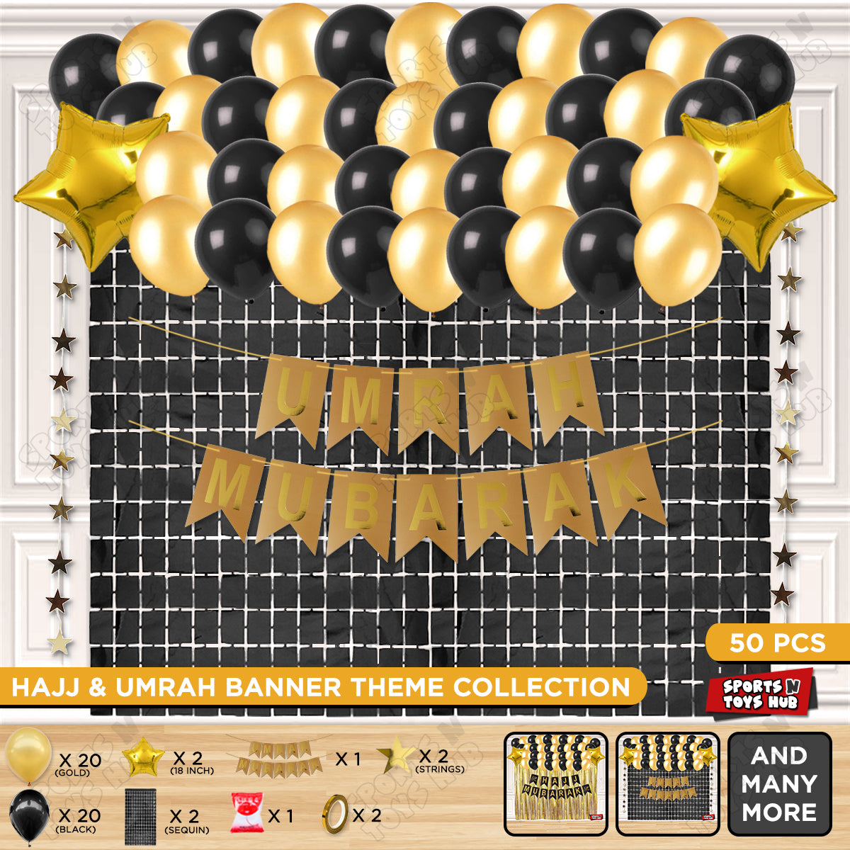 Umrah Mubarak Card Banner Theme Collection