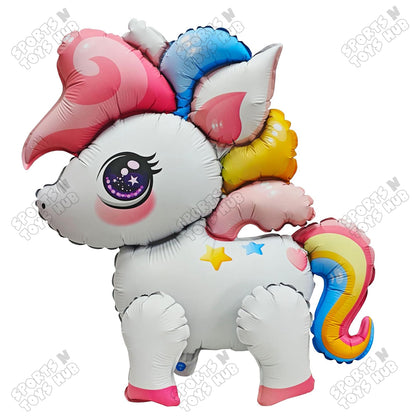 4D Unicorn Foil Balloon - 56x54 CM