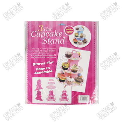 Three Tier Printed Unicorn Cardboard Cake Stand Tray