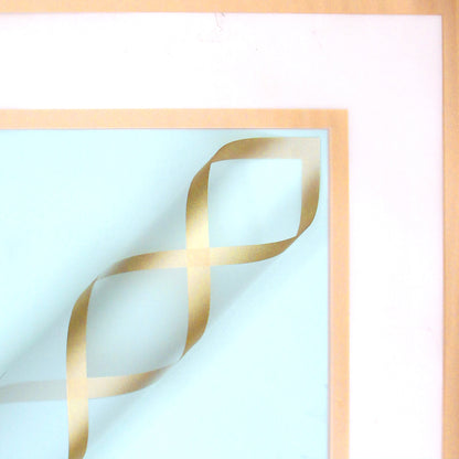 New Triple Edge Wide Transparent Gold Border Translucent Matte Florist Wrapping Sheets