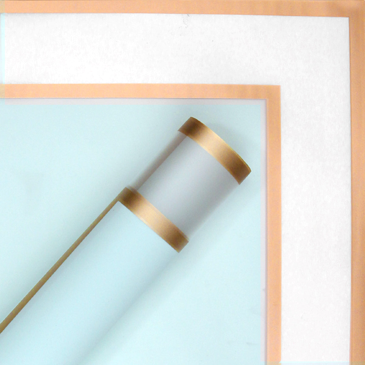 New Triple Edge Wide Transparent Gold Border Translucent Matte Florist Wrapping Sheets