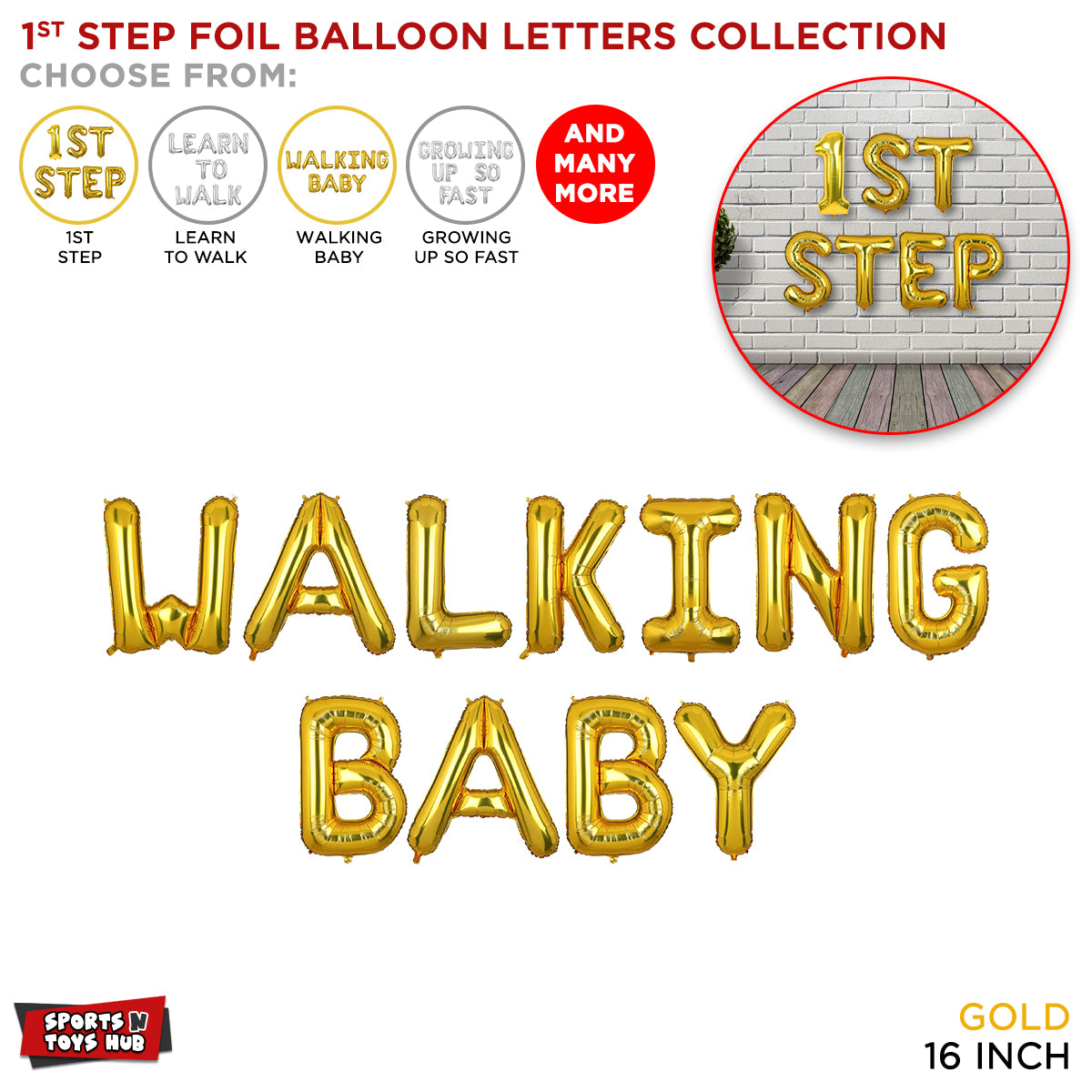 First Step Gold Foil Letter Collection