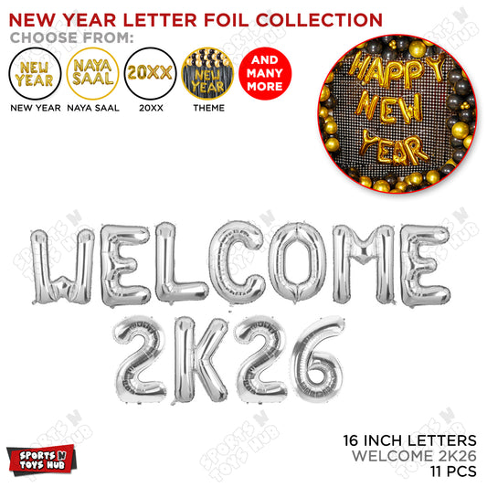Welcome 2026 Foil Letter Collection