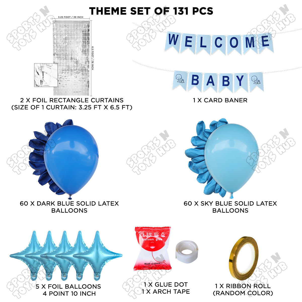 Welcome Baby Card Banner Arch Theme