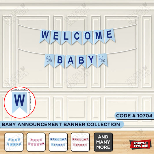 Welcome Baby Card Banner