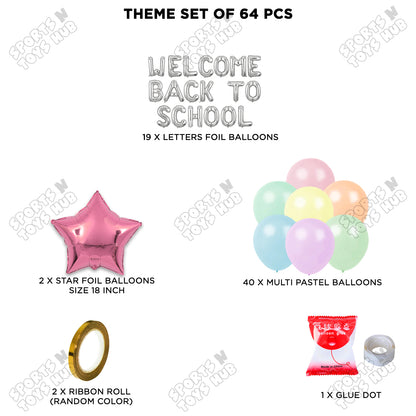 Welcome Back To School Foil Letters Theme Collection