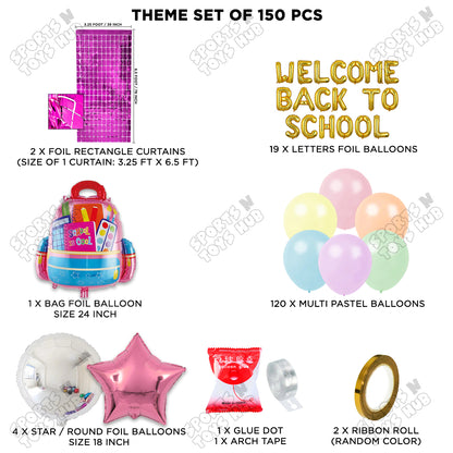 Welcome Back To School Foil Letters Theme Collection