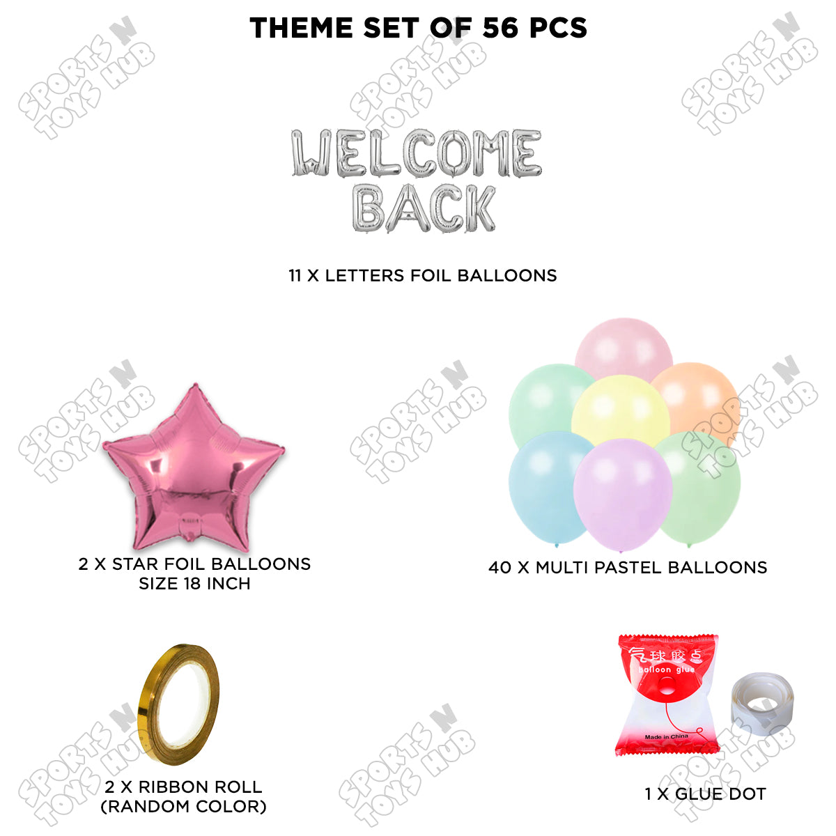Welcome Back Foil Letters Theme Collection
