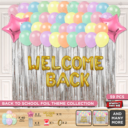 Welcome Back Foil Letters Theme Collection