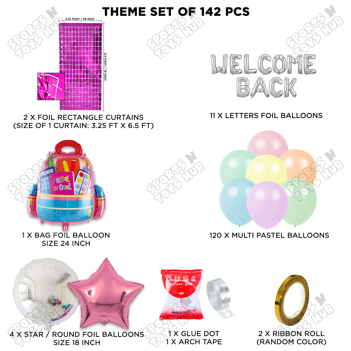 Welcome Back Foil Letters Theme Collection