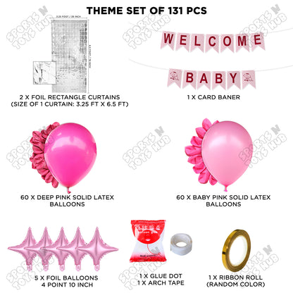 Welcome Baby Card Banner Arch Theme