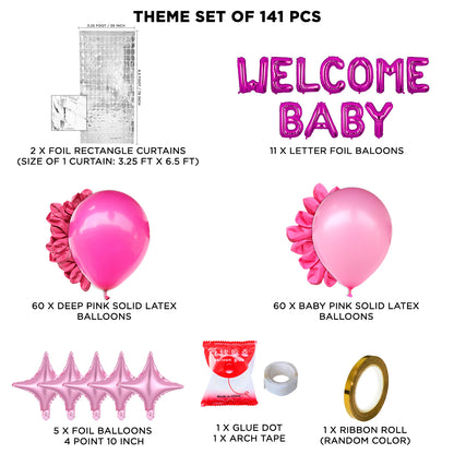 Welcome Baby Foil Letter Arch Theme