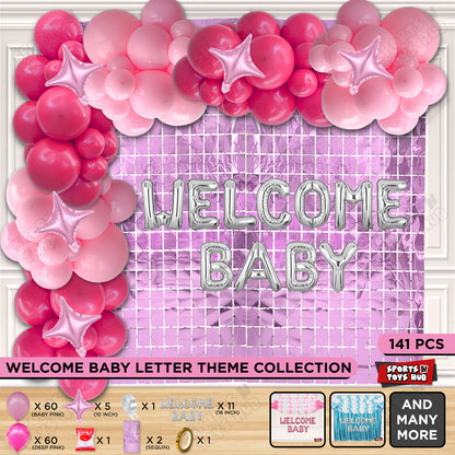 Welcome Baby Foil Letter Arch Theme